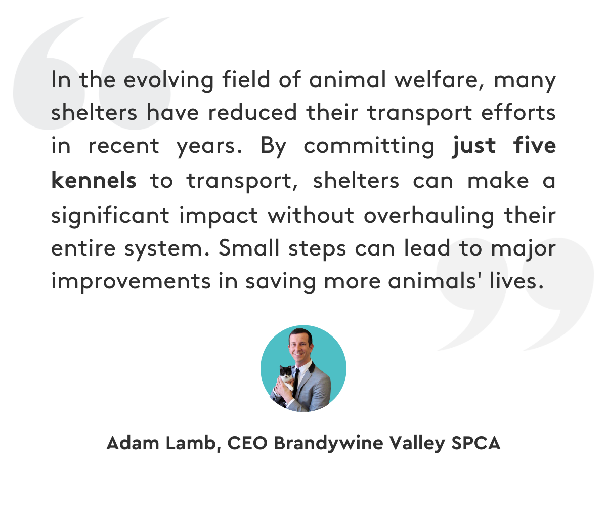 Quote from Adam Lamb, CEO Brandywine Valley SPCA