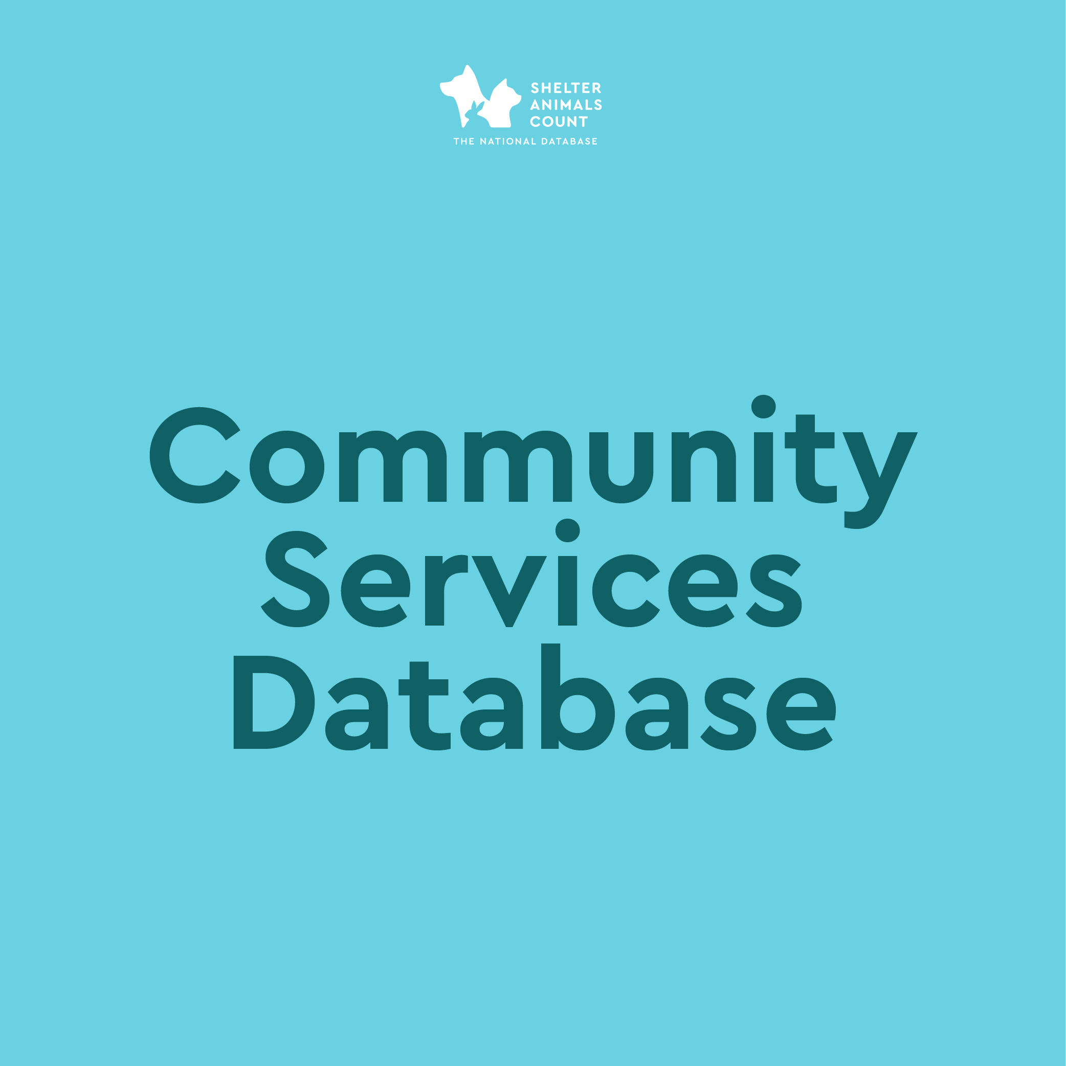 community services database, shelter animals count