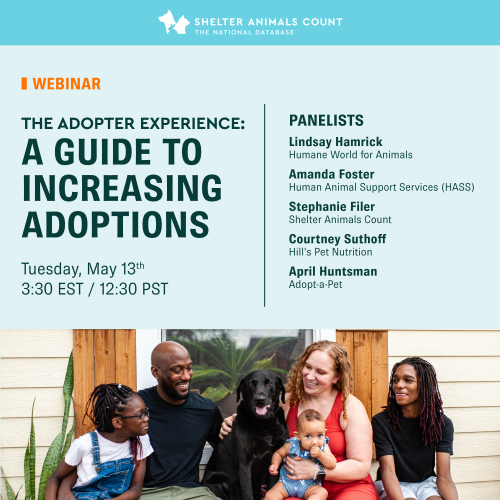 The adopter experience webinar, shelter animals count